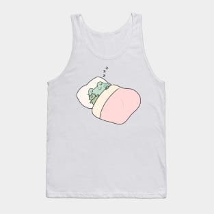 Sleepy frog Tank Top